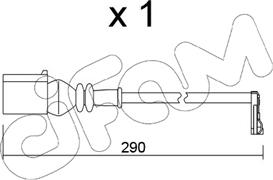 Cifam SU.365 - Сигнализатор, износ тормозных колодок abcparts.ee
