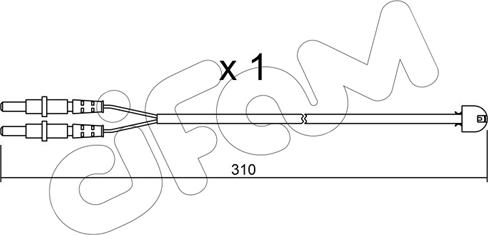 Cifam SU.242 - Сигнализатор, износ тормозных колодок abcparts.ee