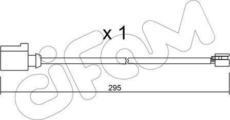 Cifam SU.273 - Сигнализатор, износ тормозных колодок abcparts.ee