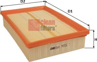 Clean Filters MA3516 - Воздушный фильтр двигателя abcparts.ee