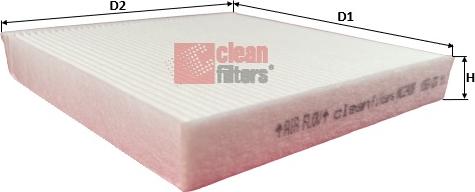 Clean Filters NC2408 - Фильтр воздуха в салоне abcparts.ee