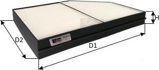 Clean Filters NC2434 - Фильтр воздуха в салоне abcparts.ee