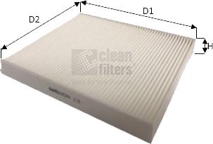 Clean Filters NC2431 - Фильтр воздуха в салоне abcparts.ee