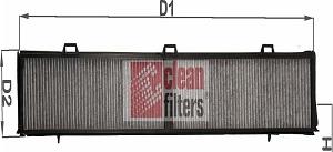 Clean Filters NC2314CA - Фильтр воздуха в салоне abcparts.ee
