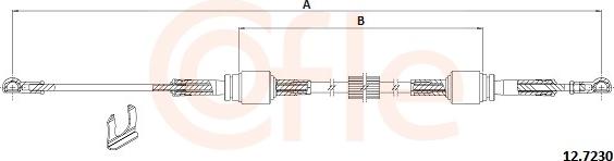 Cofle 92.12.7230 - Трос, наконечник, ступенчатая коробка передач abcparts.ee