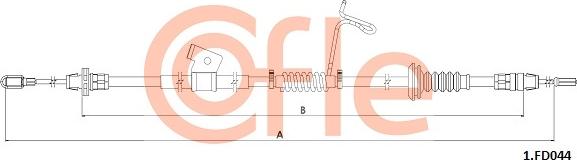 Cofle 92.1.FD044 - Тросик, cтояночный тормоз abcparts.ee