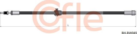 Cofle 92.BH.BW045 - Тормозной шланг abcparts.ee