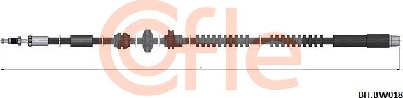 Cofle 92.BH.BW018 - Тормозной шланг abcparts.ee