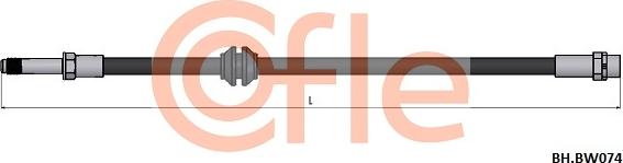 Cofle 92.BH.BW074 - Тормозной шланг abcparts.ee