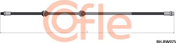 Cofle 92.BH.BW075 - Тормозной шланг abcparts.ee