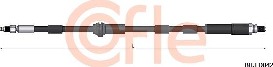 Cofle 92.BH.FD042 - Тормозной шланг abcparts.ee