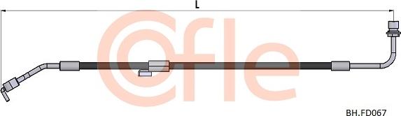 Cofle 92.BH.FD067 - Тормозной шланг abcparts.ee