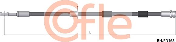Cofle 92.BH.FD163 - Тормозной шланг abcparts.ee