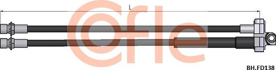Cofle 92.BH.FD138 - Тормозной шланг abcparts.ee