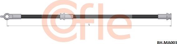 Cofle 92.BH.MA003 - Тормозной шланг abcparts.ee