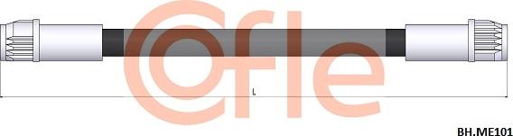 Cofle 92.BH.ME101 - Тормозной шланг abcparts.ee