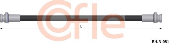 Cofle 92.BH.NI081 - Тормозной шланг abcparts.ee
