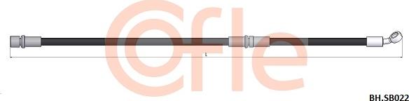Cofle 92.BH.SB022 - Тормозной шланг abcparts.ee