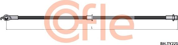 Cofle 92.BH.TY221 - Тормозной шланг abcparts.ee