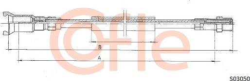 Cofle 92.S03050 - Тросик спидометра abcparts.ee