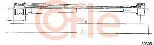 Cofle 92.S03051 - Тросик спидометра abcparts.ee