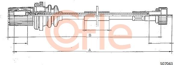 Cofle 92.S07043 - Тросик спидометра abcparts.ee