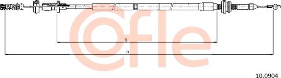 Cofle 10.0904 - Тросик газа abcparts.ee