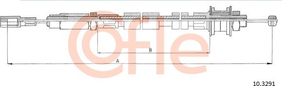 Cofle 10.3291 - Трос, управление сцеплением abcparts.ee