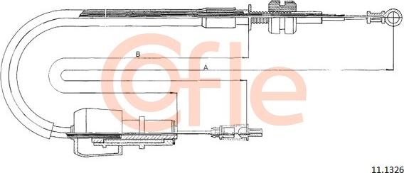 Cofle 11.1326 - Тросик газа abcparts.ee