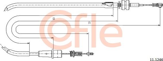 Cofle 11.1246 - Тросик газа abcparts.ee