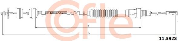 Cofle 11.3923 - Трос, управление сцеплением abcparts.ee