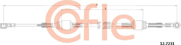 Cofle 92.12.7231 - Трос, наконечник, ступенчатая коробка передач abcparts.ee