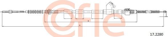 Cofle 92.17.2280 - Тросик, cтояночный тормоз abcparts.ee