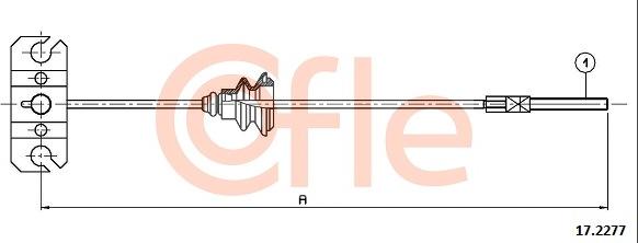 Cofle 17.2277 - Тросик, cтояночный тормоз abcparts.ee