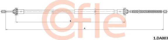 Cofle 1.DA003 - Тросик, cтояночный тормоз abcparts.ee