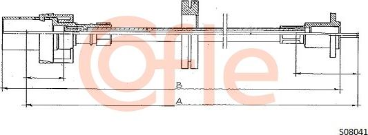 Cofle S08041 - Тросик спидометра abcparts.ee