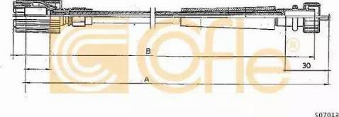Cofle S07013 - Тросик спидометра abcparts.ee