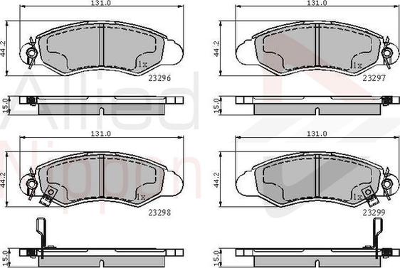 Comline ADB3814 - Тормозные колодки, дисковые, комплект abcparts.ee