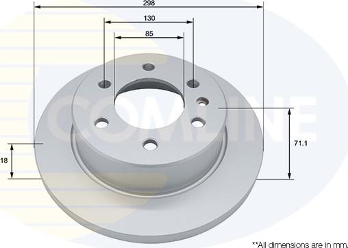 Comline ADC4077 - Тормозной диск abcparts.ee