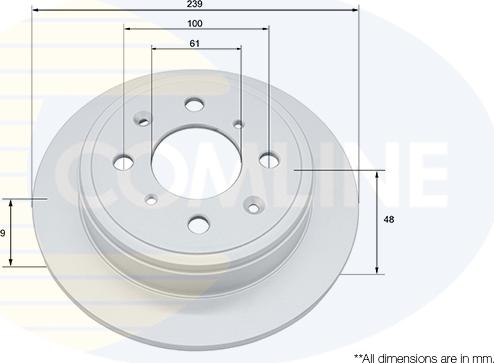 Comline ADC0510 - Тормозной диск abcparts.ee