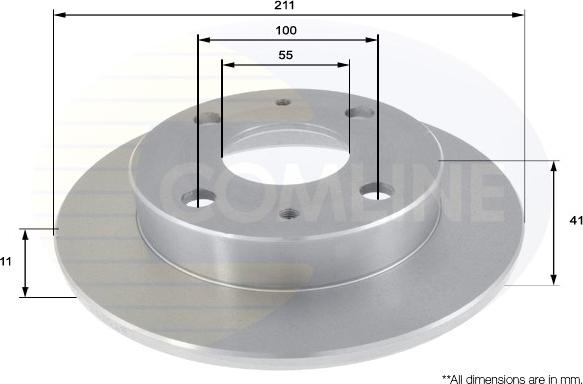 Comline ADC0615 - Тормозной диск abcparts.ee