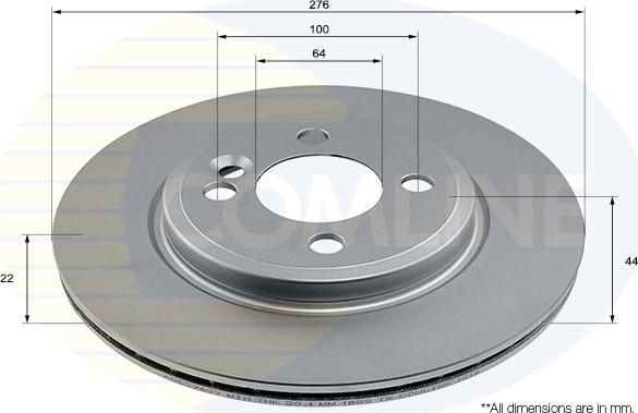 Comline ADC2962V - Тормозной диск abcparts.ee