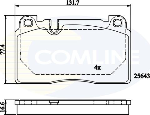 Comline CBP02302 - Тормозные колодки, дисковые, комплект abcparts.ee