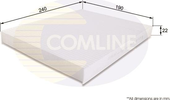 Comline EKF151 - Фильтр воздуха в салоне abcparts.ee