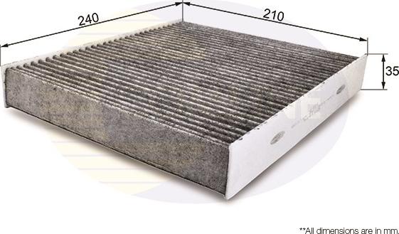 Comline EKF161A - Фильтр воздуха в салоне abcparts.ee