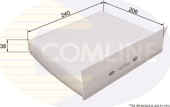 Comline EKF161 - Фильтр воздуха в салоне abcparts.ee