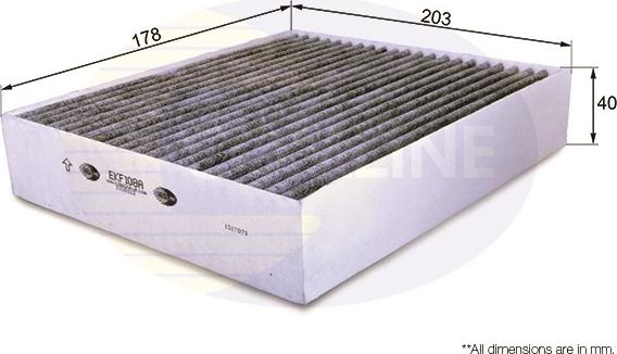 Comline EKF108A - Фильтр воздуха в салоне abcparts.ee