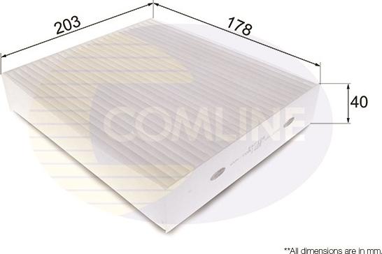 Comline EKF108 - Фильтр воздуха в салоне abcparts.ee