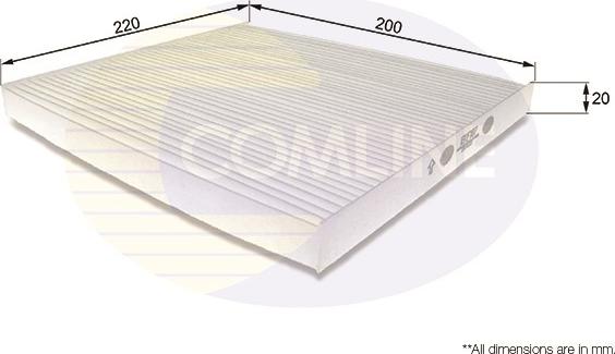 Comline EKF187 - Фильтр воздуха в салоне abcparts.ee