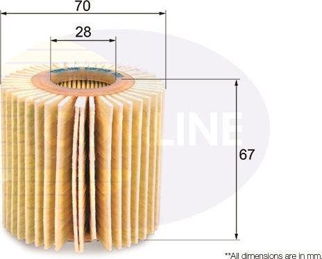 Comline EOF245 - Масляный фильтр abcparts.ee